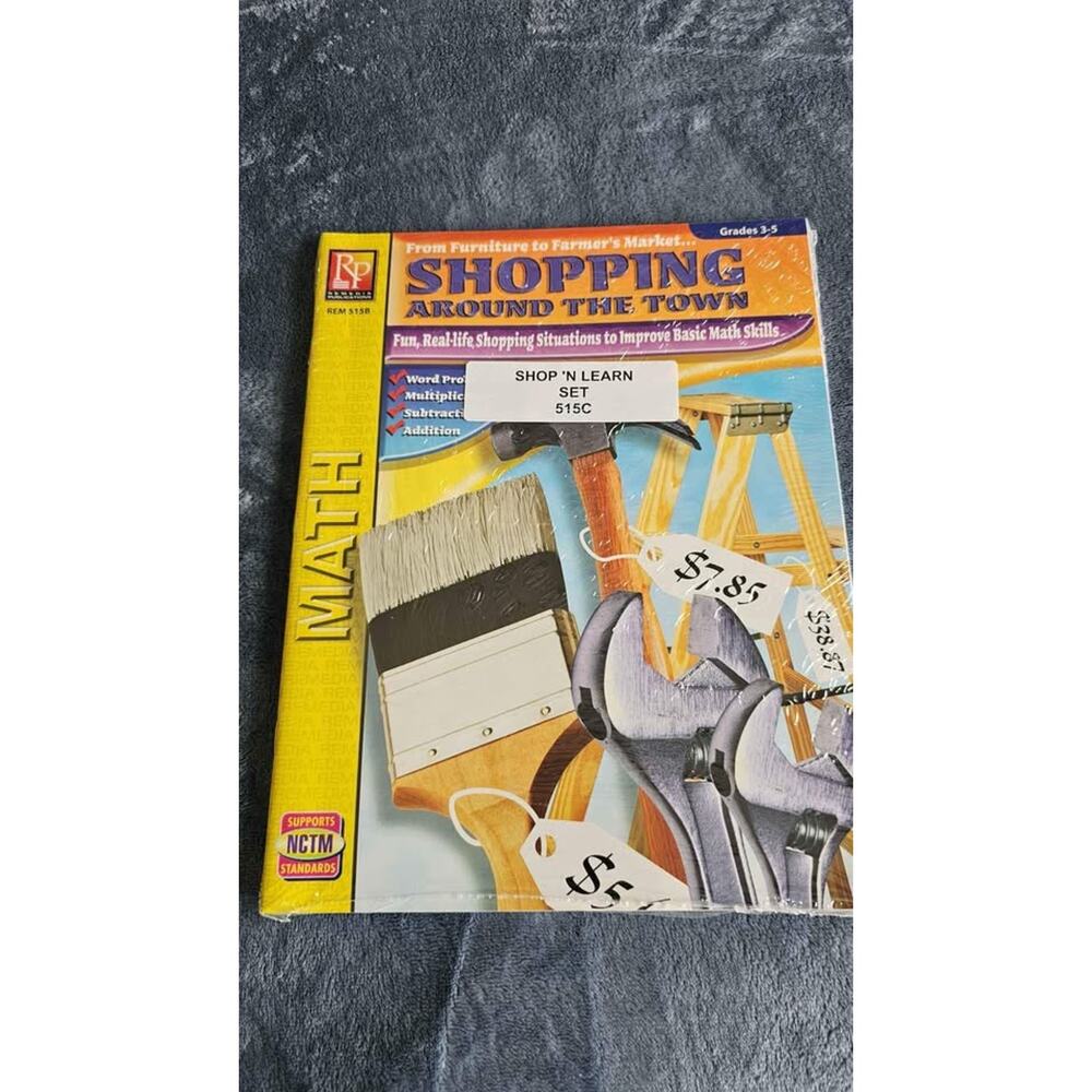 Shopping Around the Town Math Word Problems Grades 3-5 Skill Building Remedial